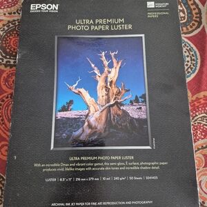 pack of epson ultra premium photo paper luster 8.5x11 letter size printer